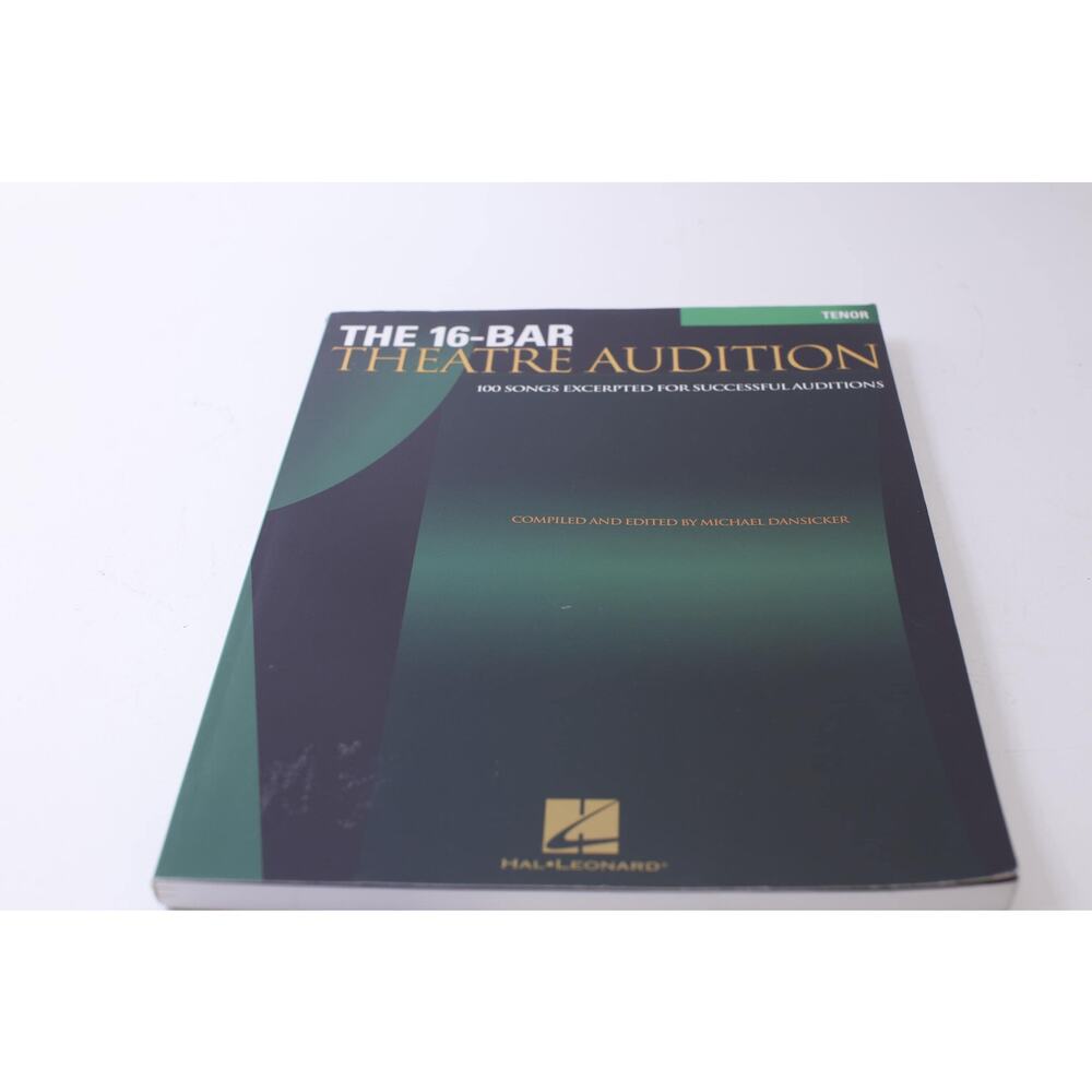 The 16-bar Theatre Audition, Songbook, Tenor, 100 Songs, Anthology, Hal Leonard,